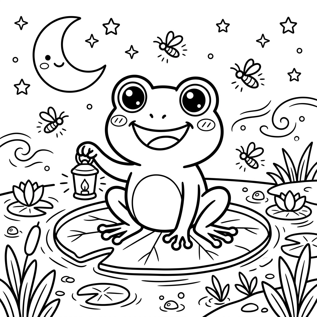 Aquatic Friends Vol.1 – Ausmalbuch für Kinder (PDF) – Bild 4