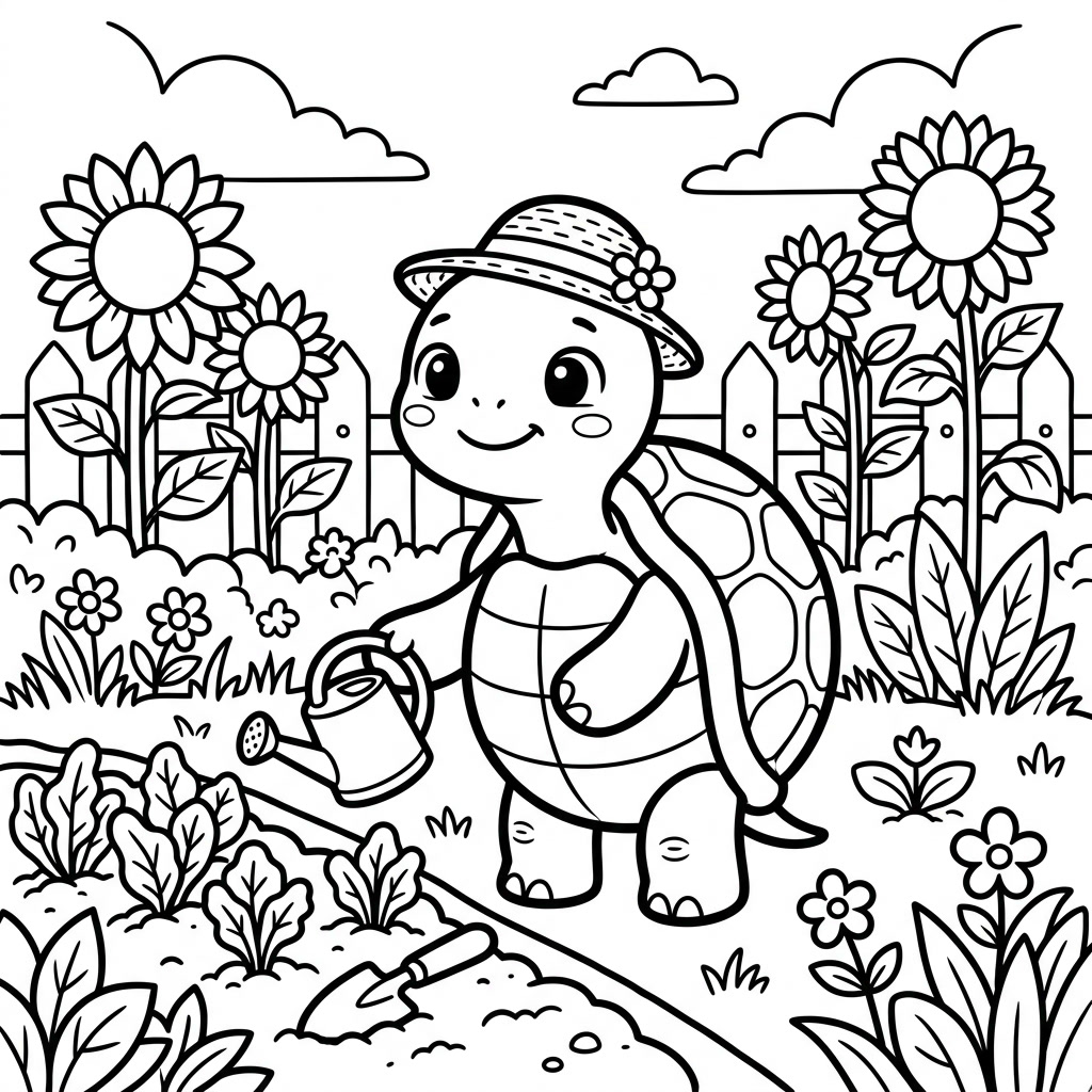 Aquatic Friends Vol.1 – Ausmalbuch für Kinder (PDF) – Bild 3